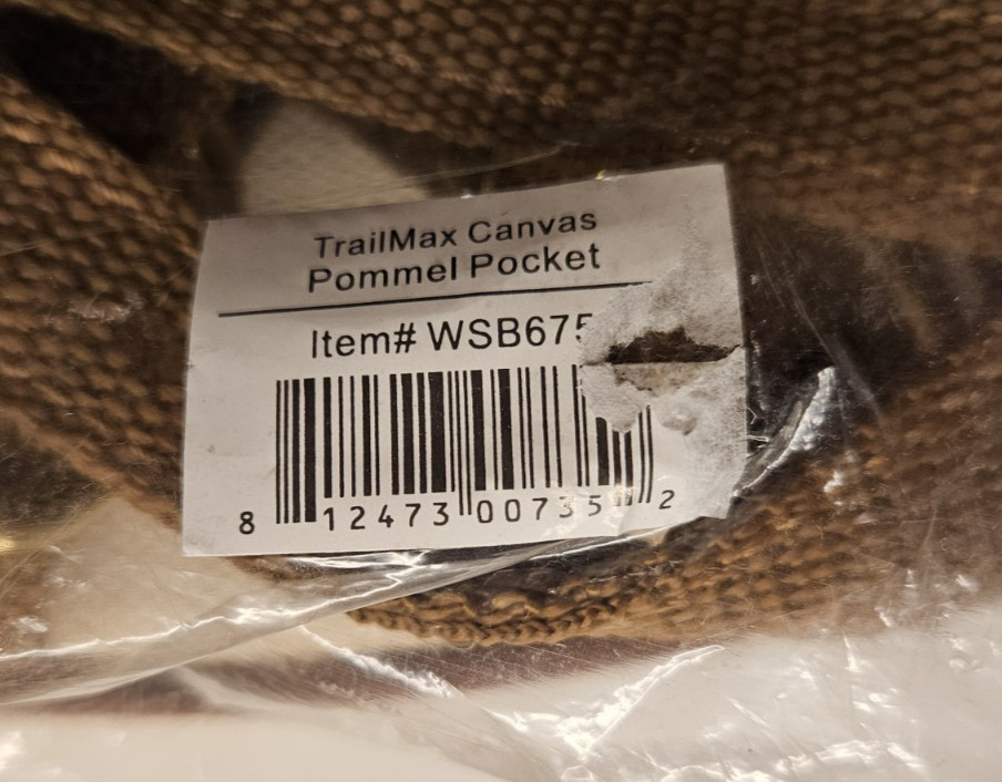 Outfitter Supplies TrailMax Canvas Pommel Pocket - Beige (Loose String on Tag)