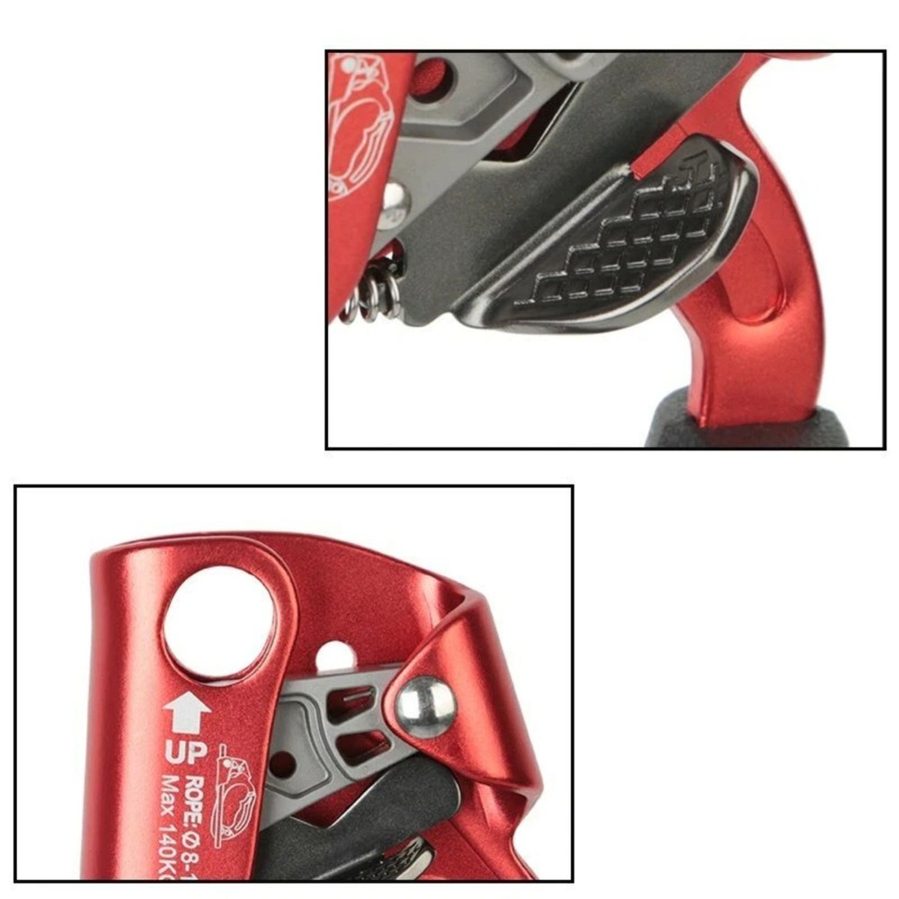 Red Right Hand Ascender Rock Climbing Tree Arborist Rappelling Supporting 308Ib;
