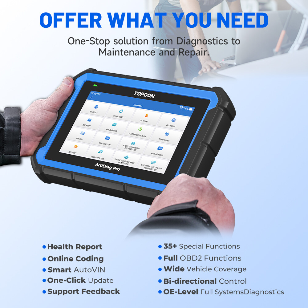 🔥2025 TOPDON ArtiDiag PRO Car Diagnostic Scanner Full System Diagnostic Tool