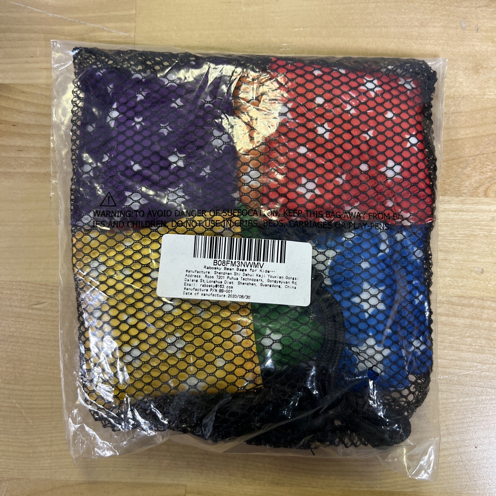 RaboSky Small Bean Bags Tossing Toy For Kids Mini Bean Bags For Kids 8-Pack