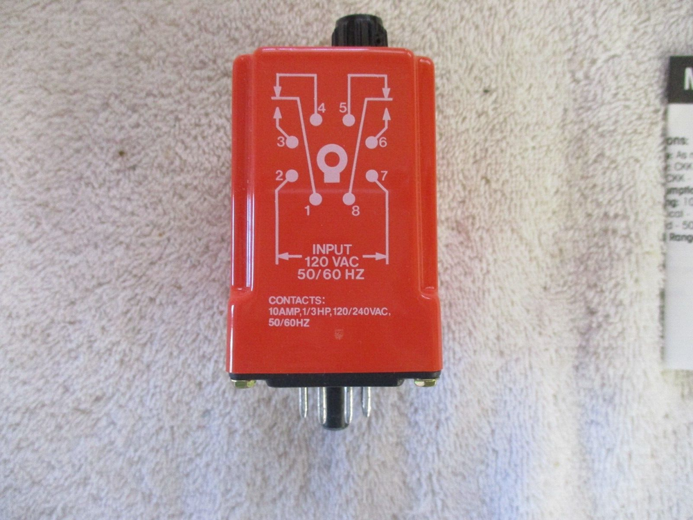 NIB ncc Solid State Time Delay Relay 6-600SEC 120V CKK-00600-461
