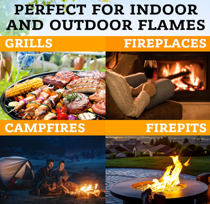 Fire Starter - Natural Pine Fire Starters for Fireplace, Campfires, Grill, Wood