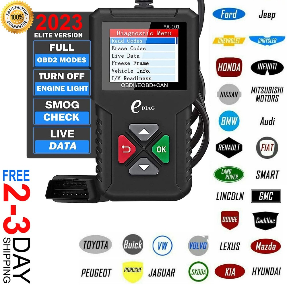 Car Scanner Auto Engine Light Fault Code Reader Diagnostic Tool Computer NEW2024