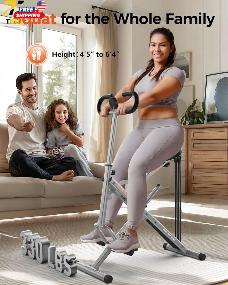 Rodeo Core Exercise Machine 330lbs Foldable Adjustable 4 Resistance Bands Grey