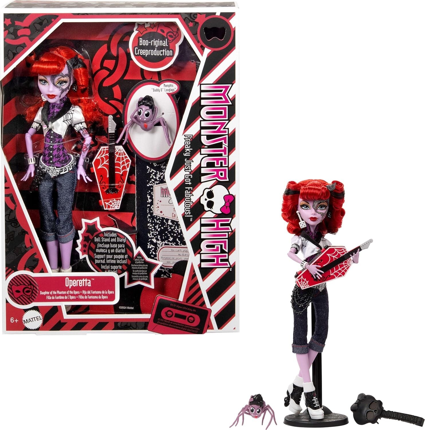 2025 Monster High Operetta Boo-riginal Creeproduction Fashion Doll