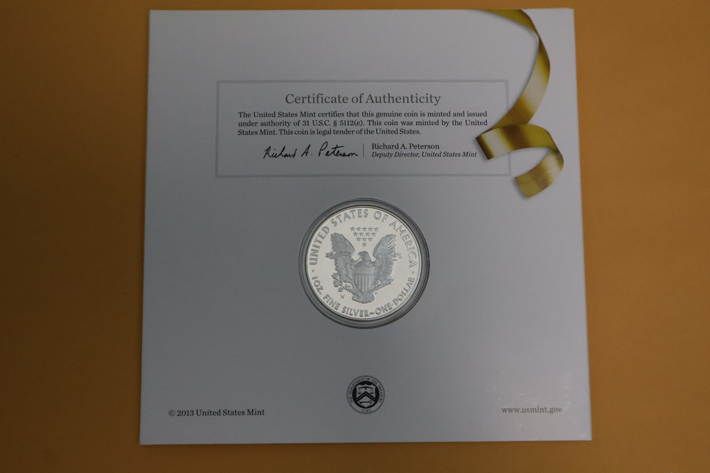2014 W PROOF SILVER EAGLE CONGRATULATION SET - LOW MINTAGE/CLEAN EAGLE