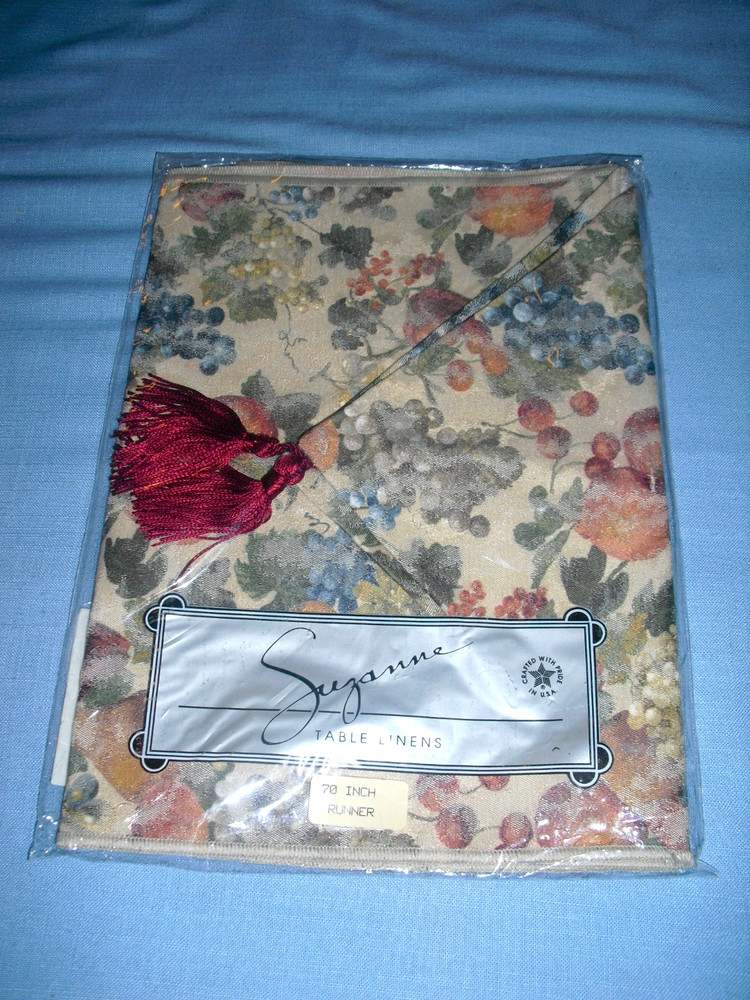 NEW Suzanne Table Runner 70" x 13" Cotton / Polyester