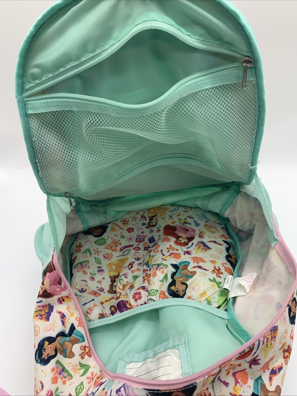 Disney Princess Mini Backpack Bioworld Used 16 Inches Tall
