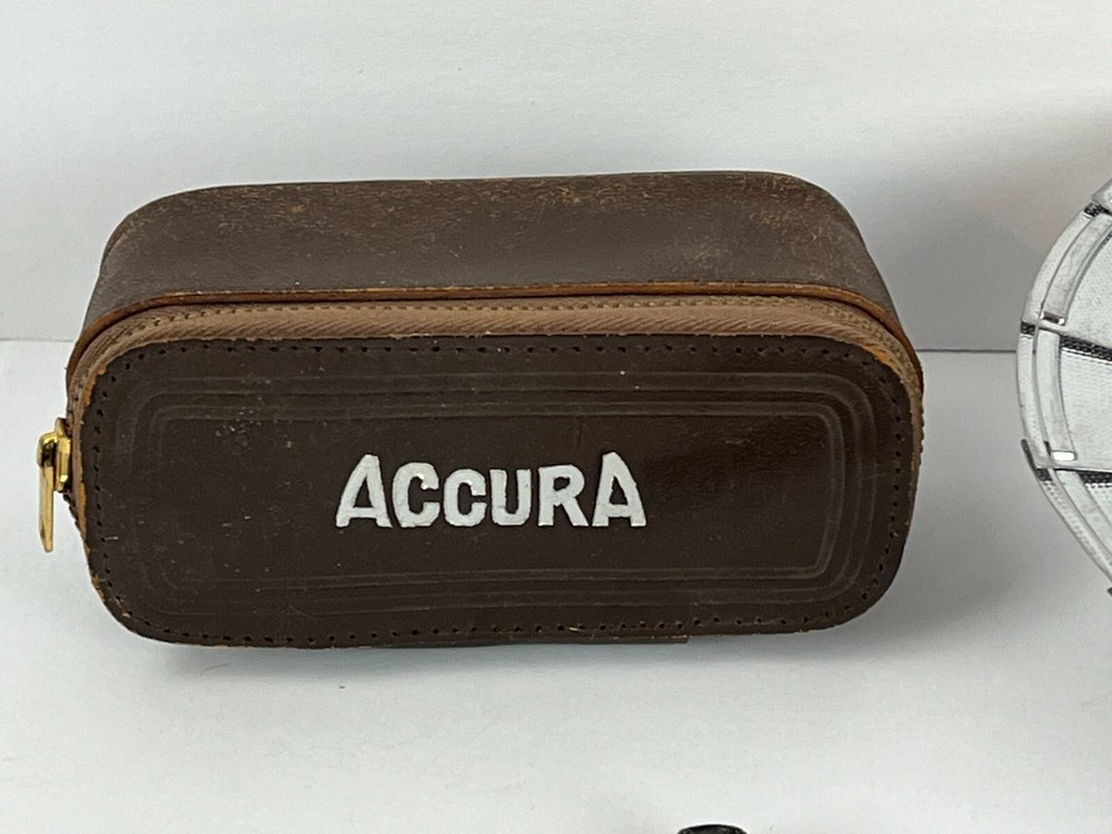 Accura Flash Dial Collapsible Leather Case Camera Vinage