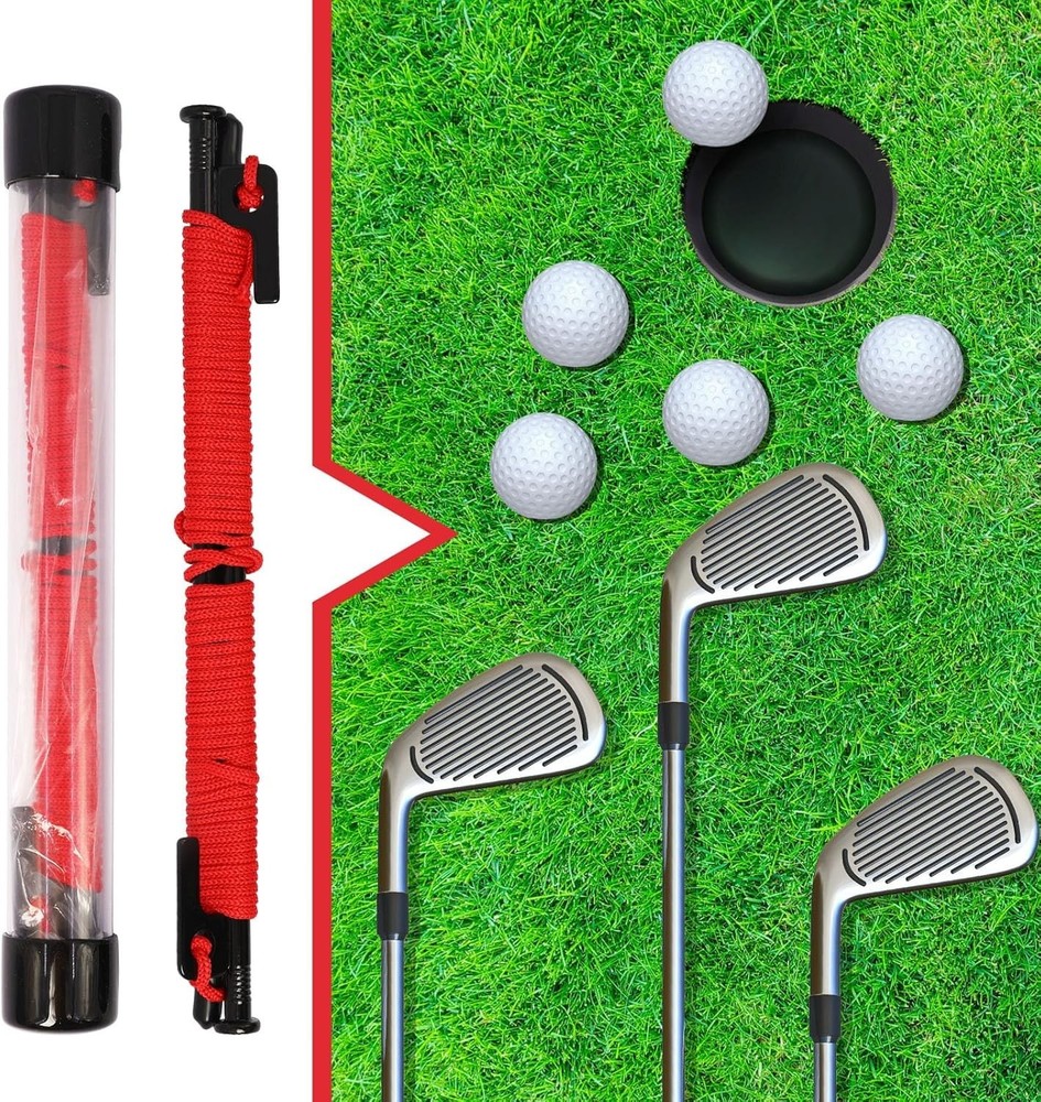 Golf Putting Training Aid, Putting String Line for Guide, Golf Putting Alignm...
