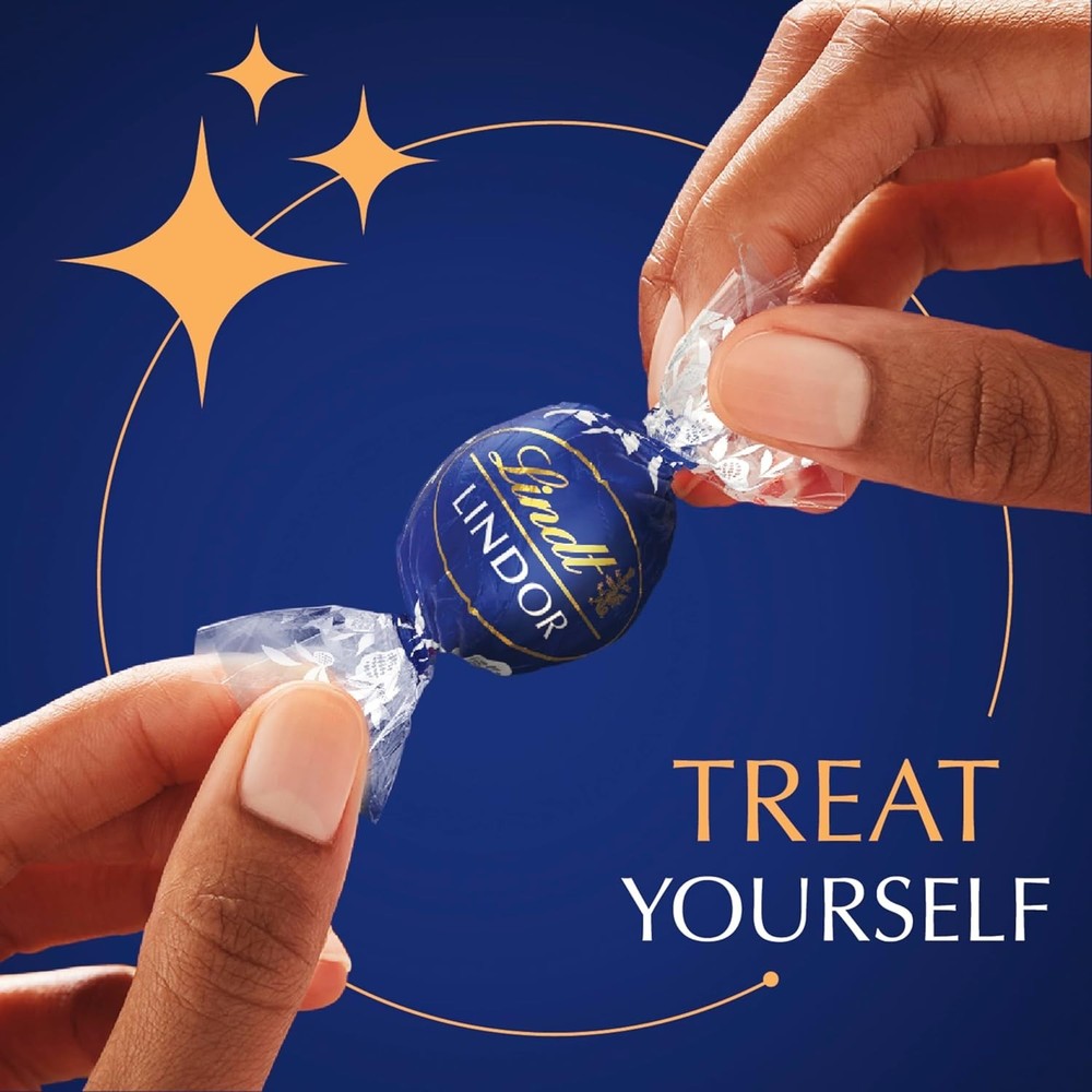 Lindt LINDOR Assorted Dark Chocolate Candy Truffles, Assorted Chocolate with