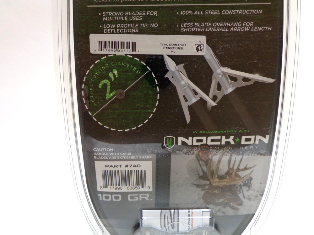G5 Outdoors Broadheads 100 grain T2 Socket Lock 740
