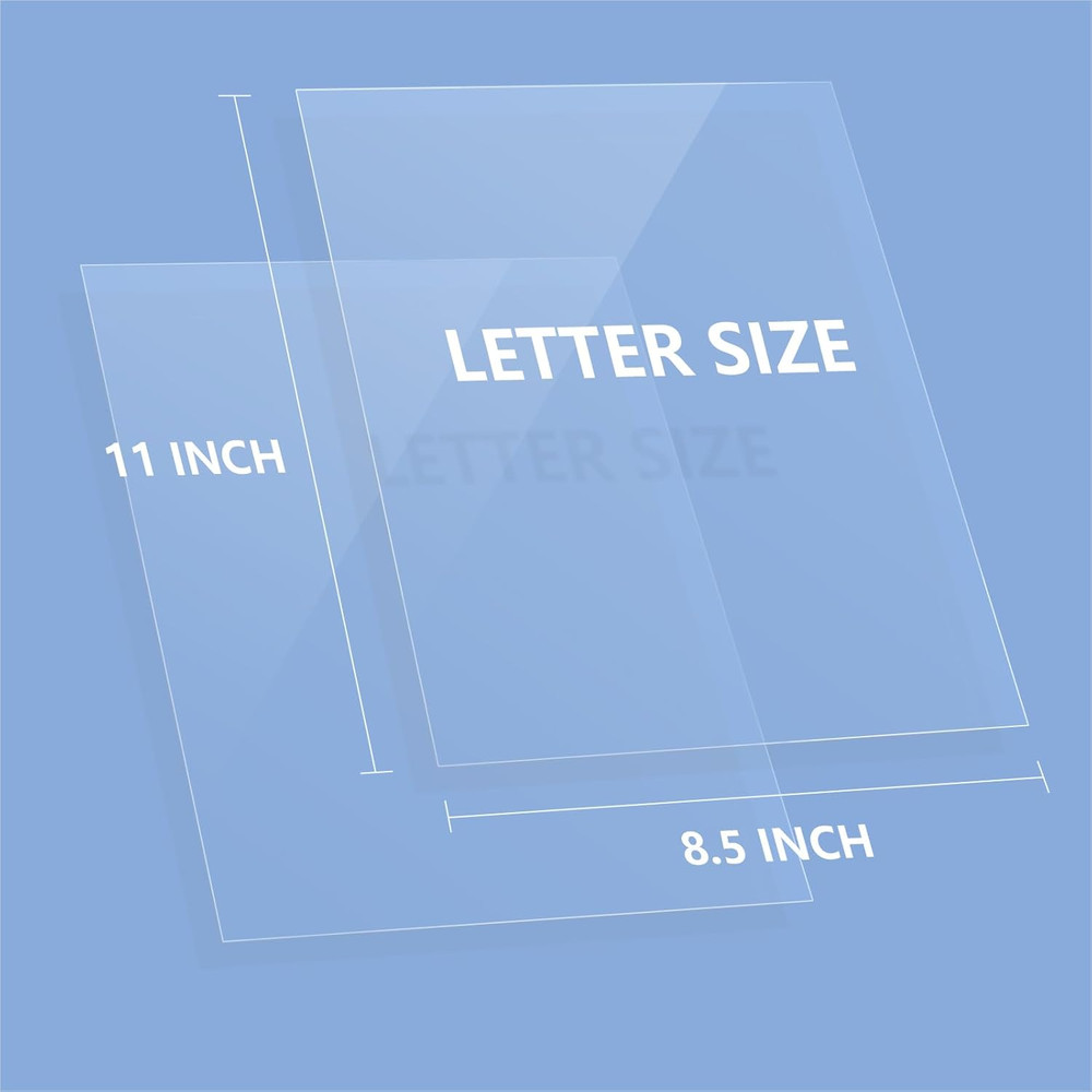 100 Pack Ultra Clear Binding Presentation Covers, Clear Report Covers, Polythyle