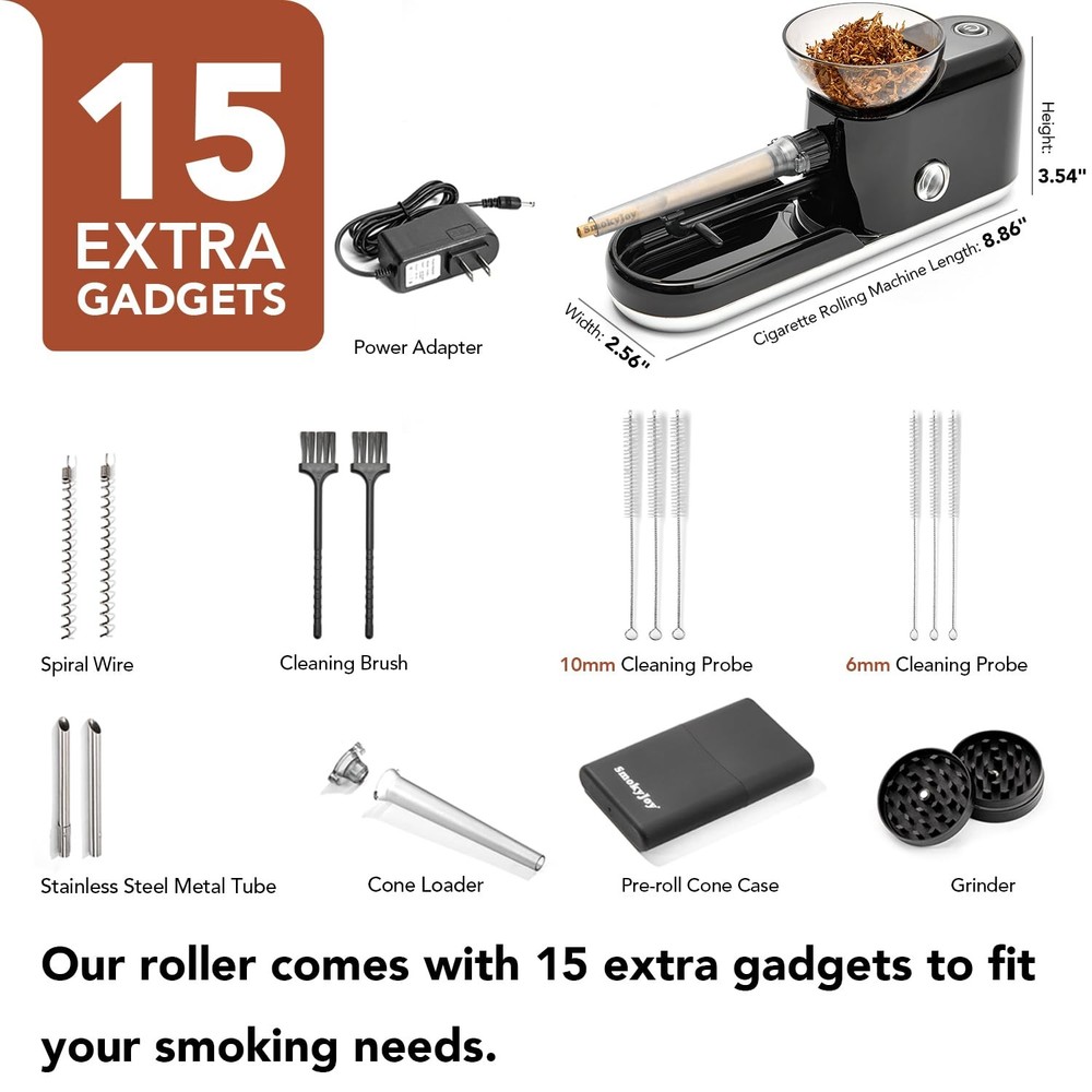 Cigarette Rolling Machine, Electric Pre Roll Machine, Automatic Preroll Cone ...