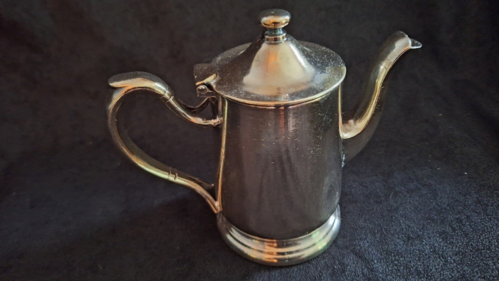 Vintage Victor S. Co. 55 0011508 81 Silver Plated Coffee Pot 5" Tall