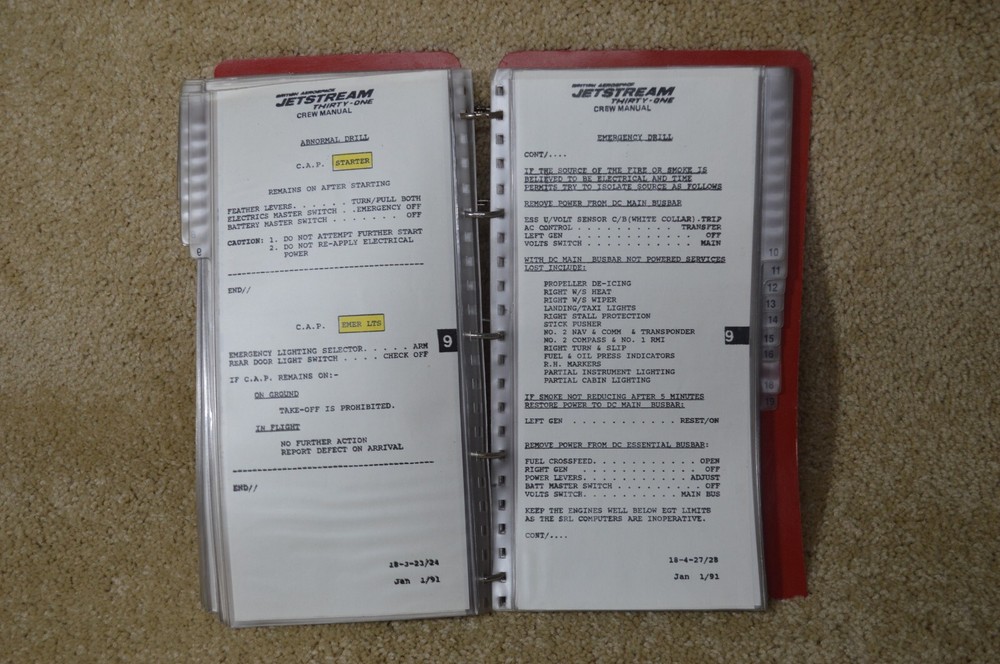 JETSTREAM 31 CREW MANUAL USED
