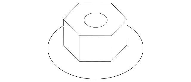 Genuine Ford Trans Mount Bracket Nut W520205-S440
