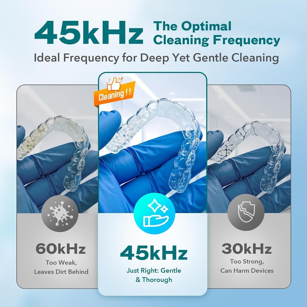 UV Dental Cleaner with Digital Timer: 4 Cleaning Modes