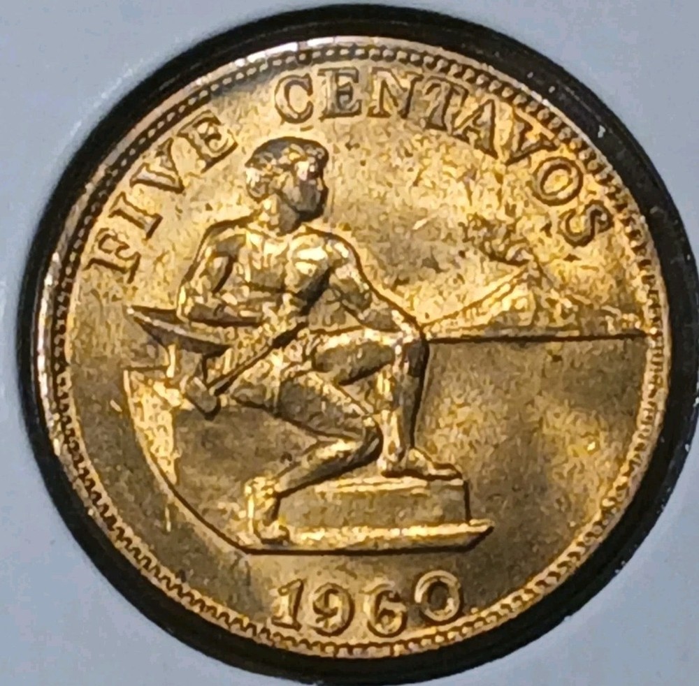 1960 Philippines Five Centavos Nice B.U. #1