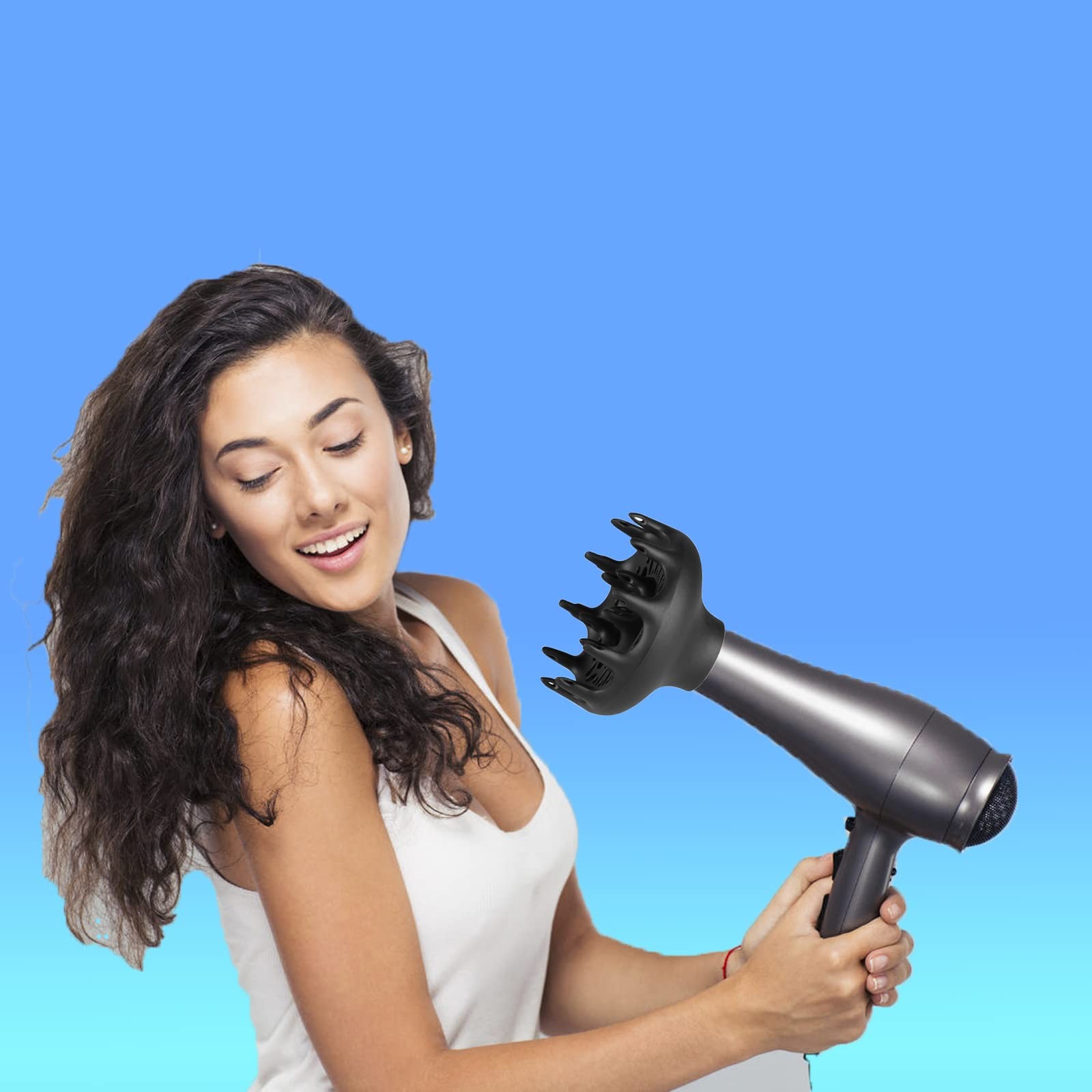 Black Orchid Hair Diffuser, Hair Dryer for BlowDryers with 1.7-1.8 inch Diame