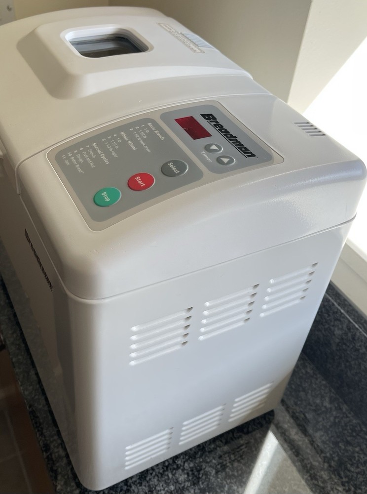 Breadman Trillium TR-500 Automatic Bread Maker Machine White Pan & Paddle Japan