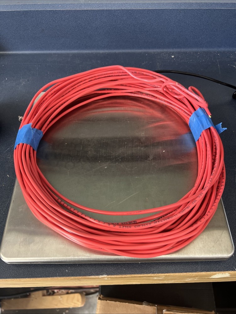 Genesis 43075504 18/4 Solid N/S Riser Fire Alarm Cable FPLP Red / 78 Ft