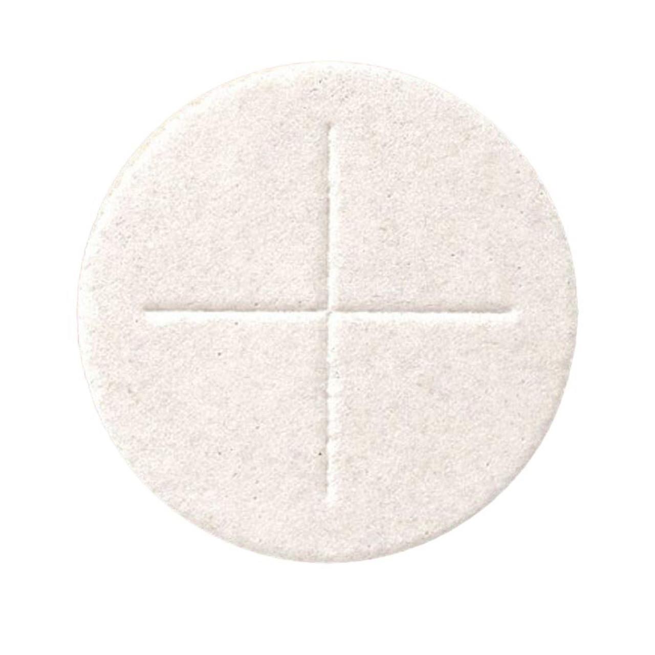 Altar Bread 2.75" White Concelebration Host Cross Design 50 Hosts/bx