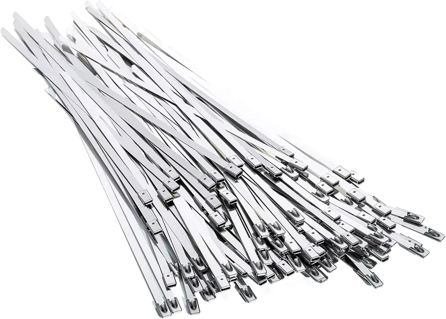 12-18" 100-200pc INDUST. GRADE 400lb-12MM Heavy D Stainless Steel Zip Tie Cable