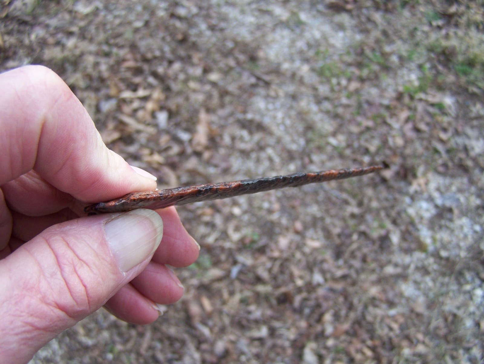 Large thin mahogany obsidian arrowhead reproduction artifact! (Read listing)