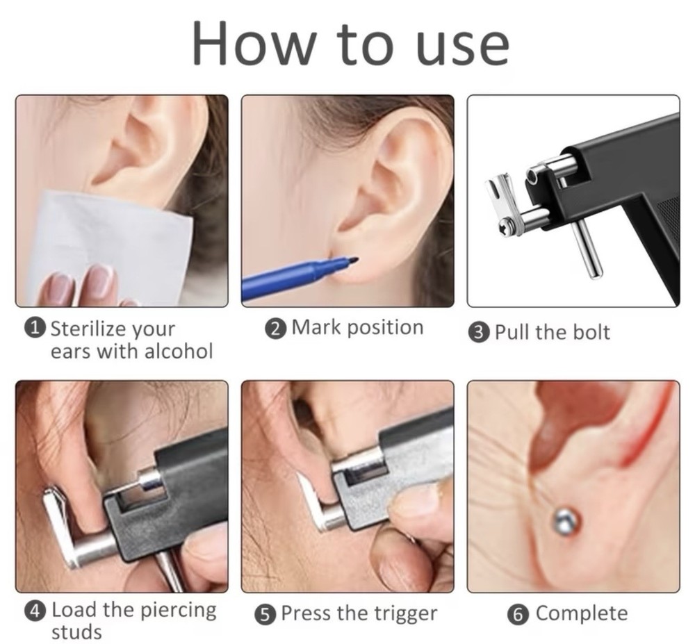 Essential Professional ear piercing kit for diy