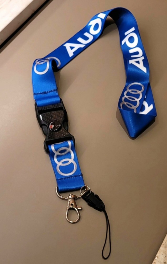 Bespoke Audi Blue Lanyard