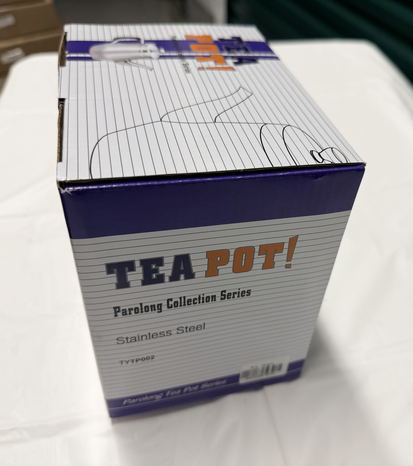 Stainless Steel Tea Pot 3.5" diameter Top for Restaurant / Commercial Use (32oz)