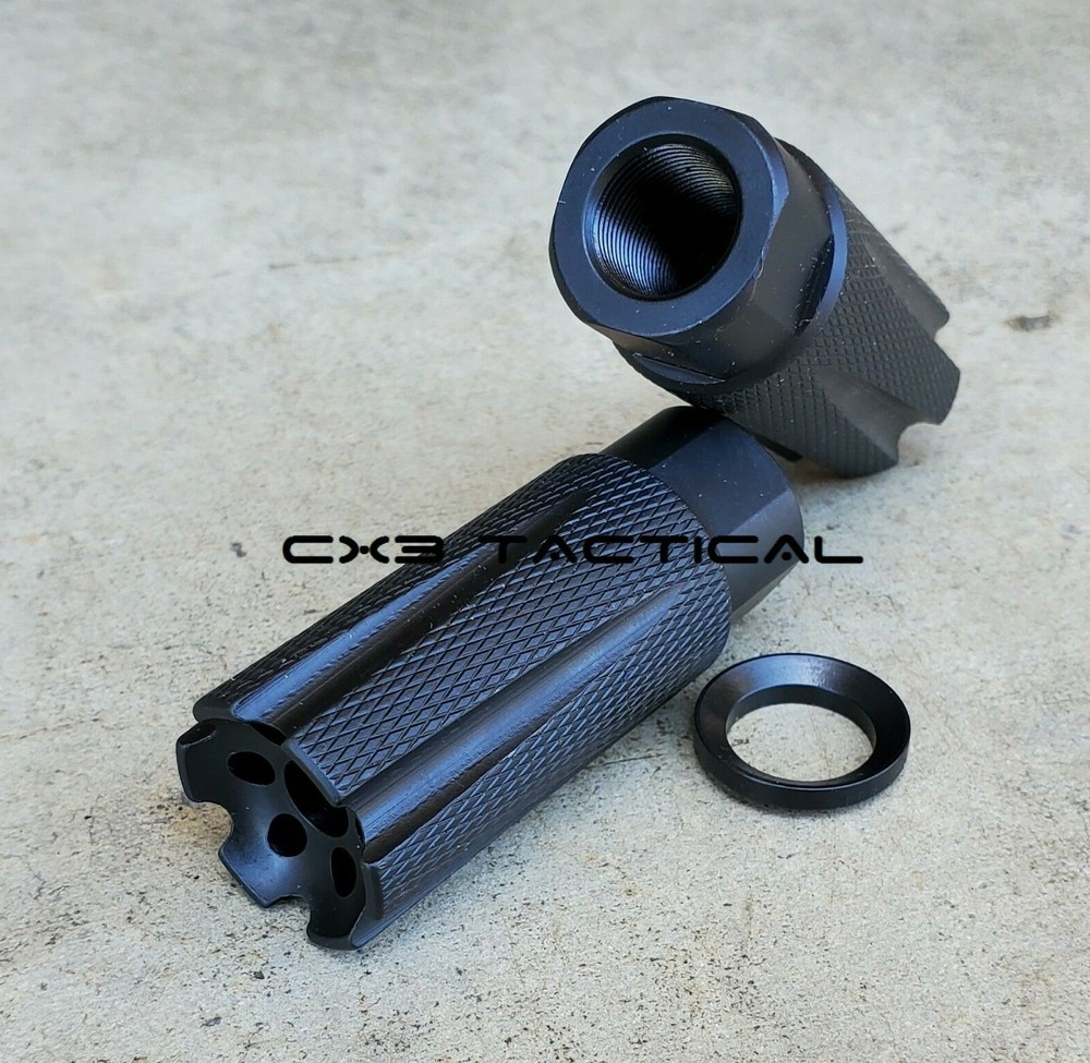.223 5.56 Linear Muzzle Brake Linear Compensator 1/2-28 TPI Sound Forwarder Comp