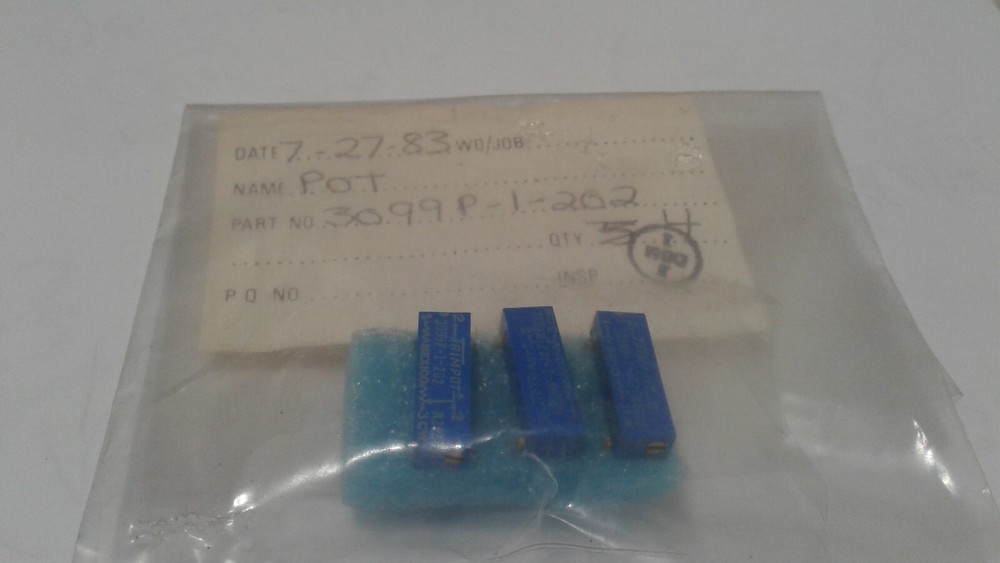 (4 pcs ) 3099P-1-202, TRIMPOT , POTETIOMETER