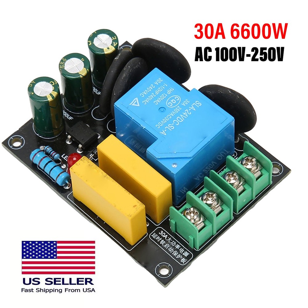30A 6600W Soft Start Protection Module For Class A Amplifier Module AC 100V‑250V