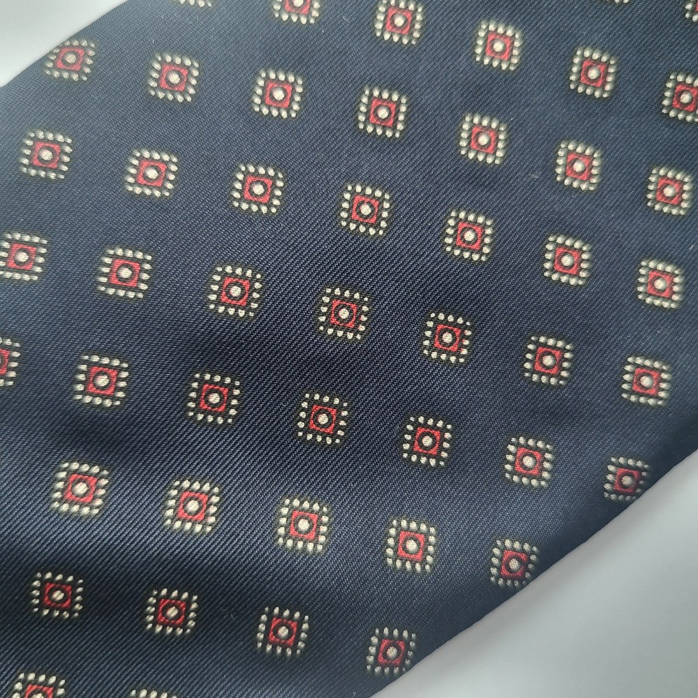 guy laroche navy burgundy pattern tie