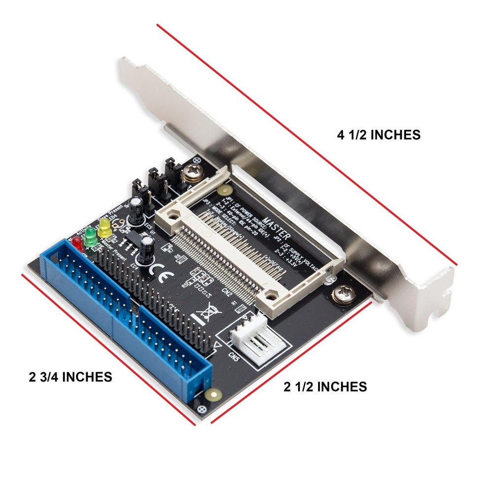 IDE to CF Adapter, with Bracket Black
