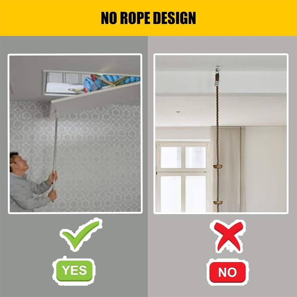 Ladder Pull Down System Kit Attic Metal Pull Hook Set Attic Pull Down Set Of 9