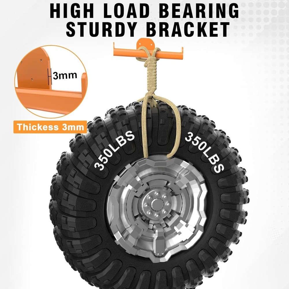 Effortless Installation Backpack Tool Rack - 2 Pack Garage Storage Solution