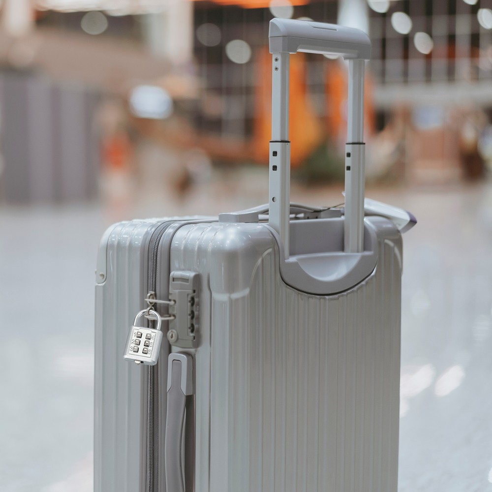 Push Button Combination Padlock 6-Digit 3-Position Lock Silver