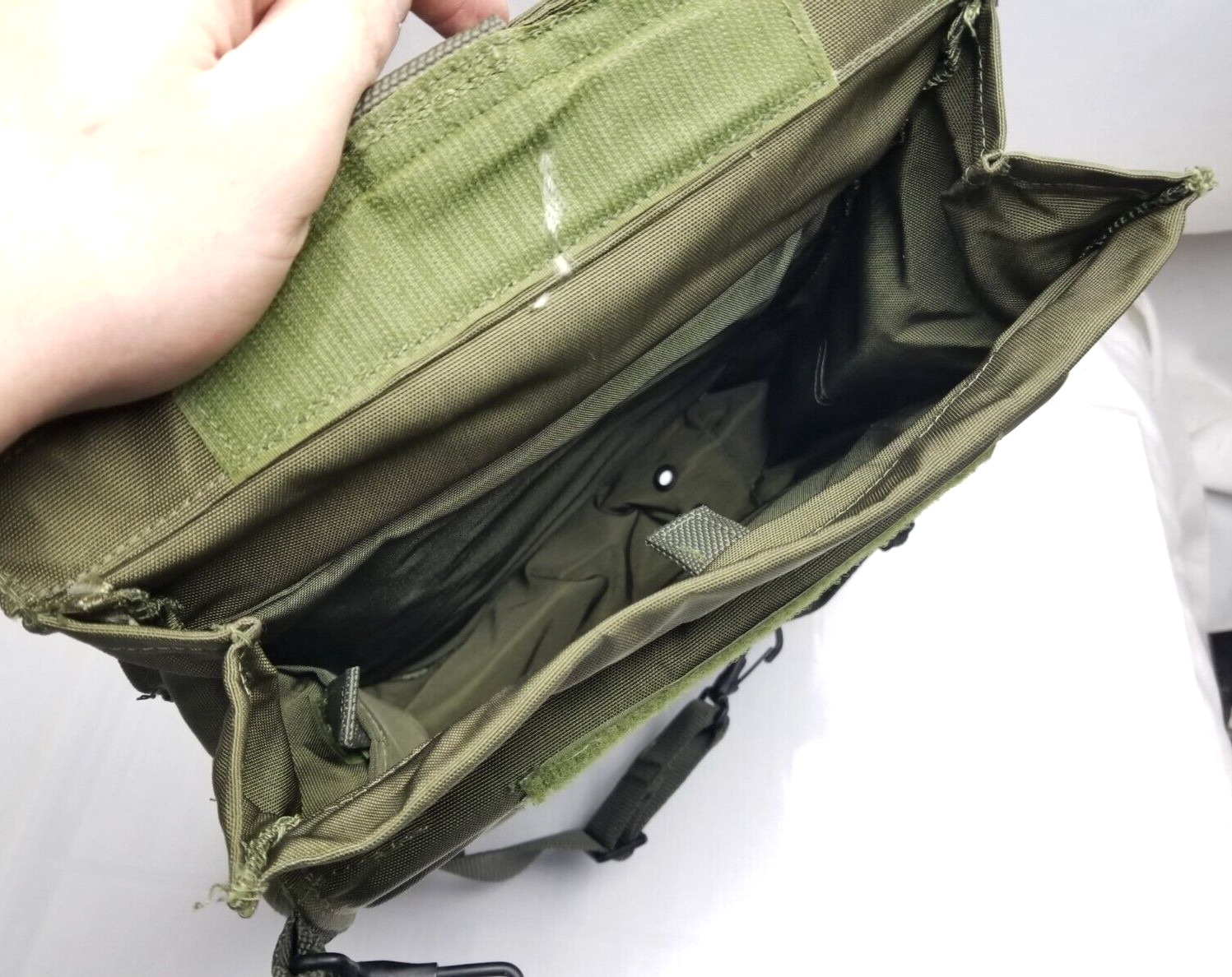 USGI MILITARY M40 SERIES GAS MASK BAG OD GREEN CARRIER ARMY PACK HAVERSACK EXC