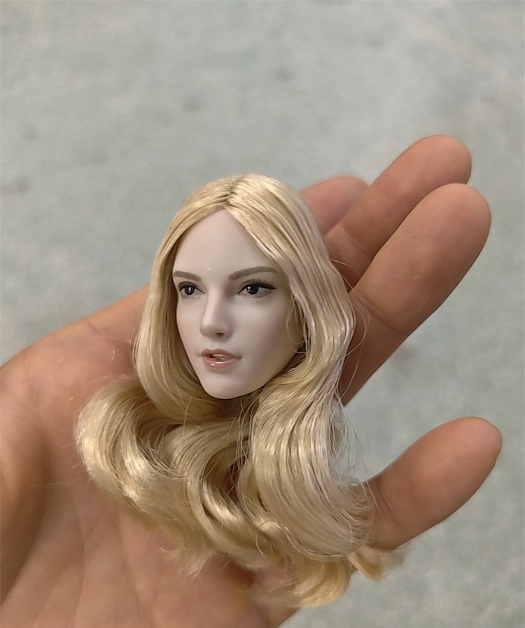 SUPER DUCK SDH018B 1/6 Pale Female Head Sculpt Carving for 12'' TBL JO Figure