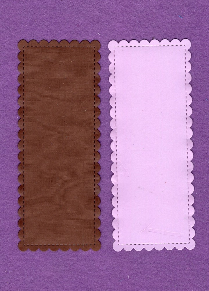 MAT LONG die cuts scrapbook cards