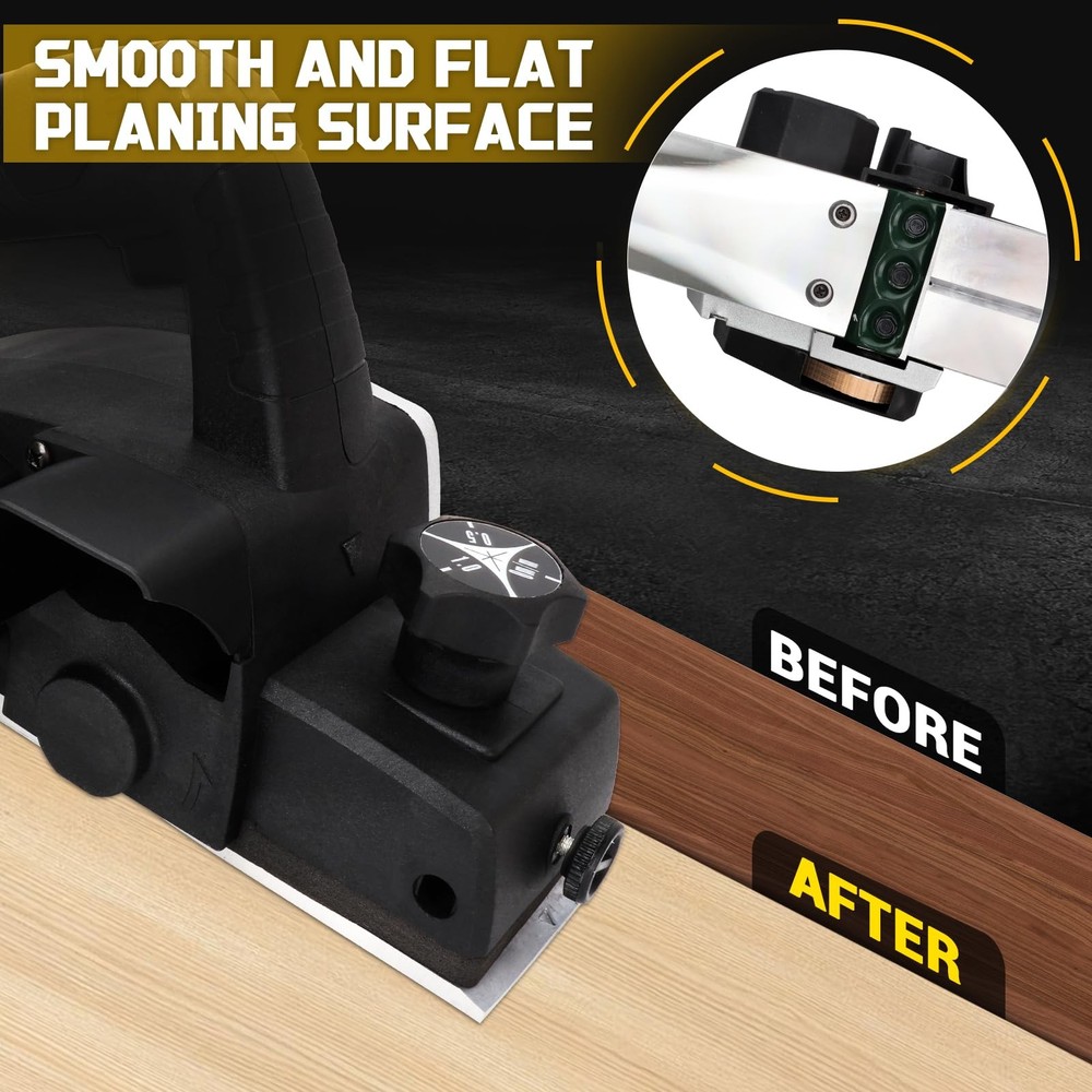 Cordless Handheld Planer Compatible With Dewalt Battery