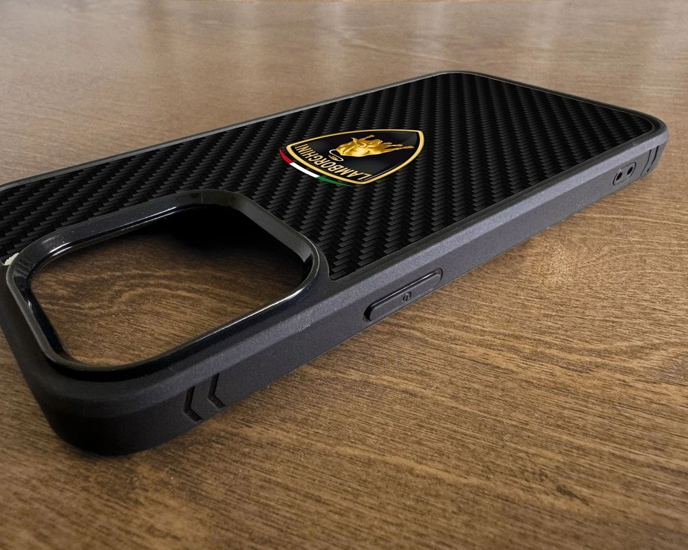 Lamborghini Carbon iPhone 2D Rubber Case