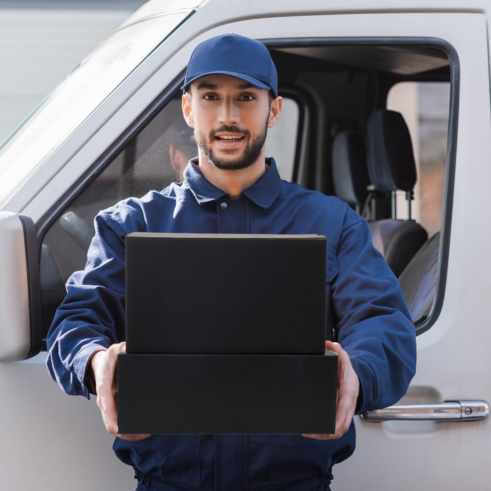 Shipping Boxes Medium 9x6x4 Inches, 30 Pack Mailer Packaging Boxes Bulk, Blac...