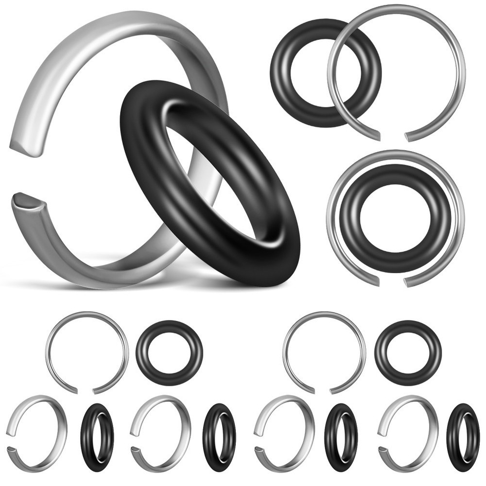 10Sets Impact Wrench Ring Retainer with Ring Replacement Tool Accessories