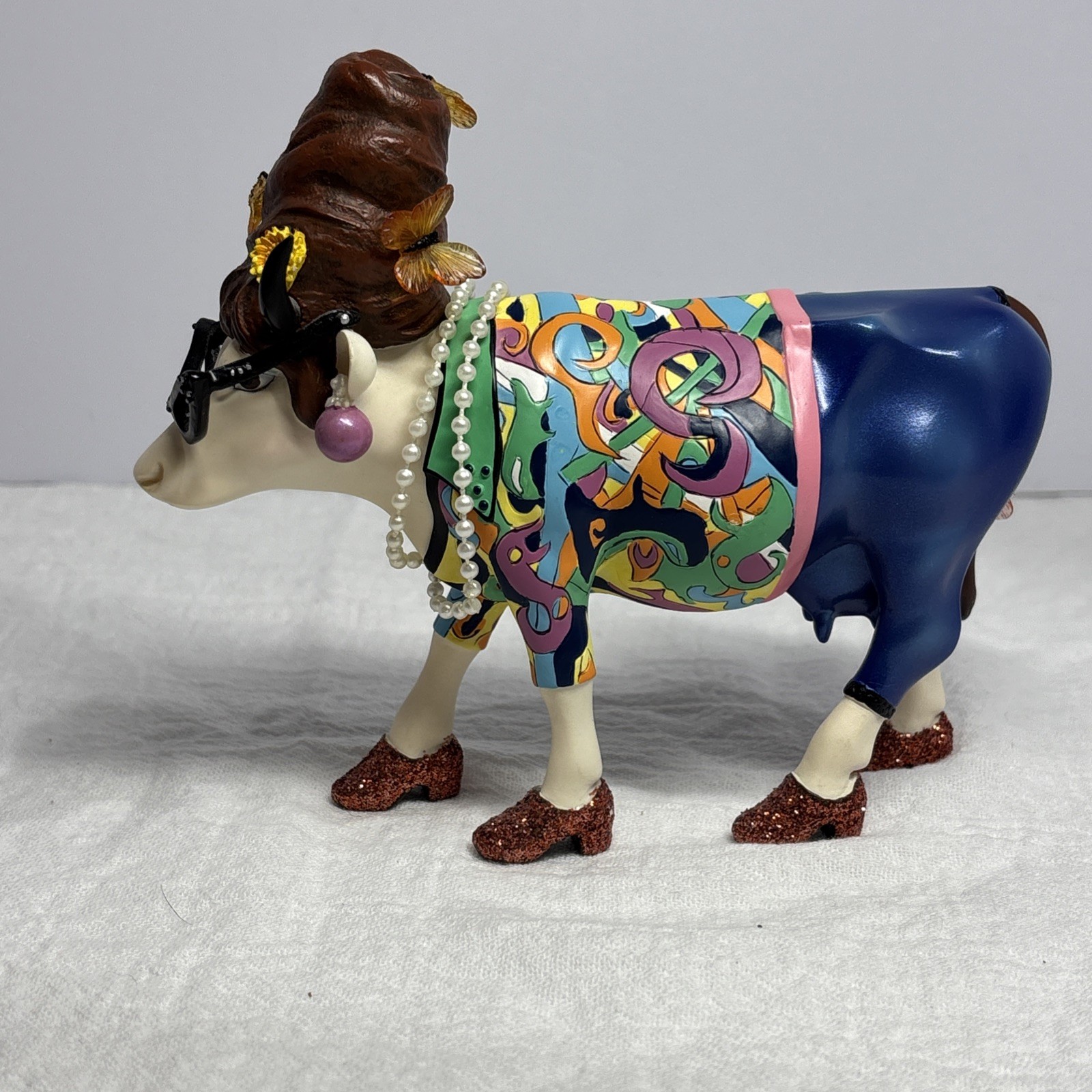 Cow Parade Beehive Bovine 2002 Retired VINTAGE-READ DESCRIPTION