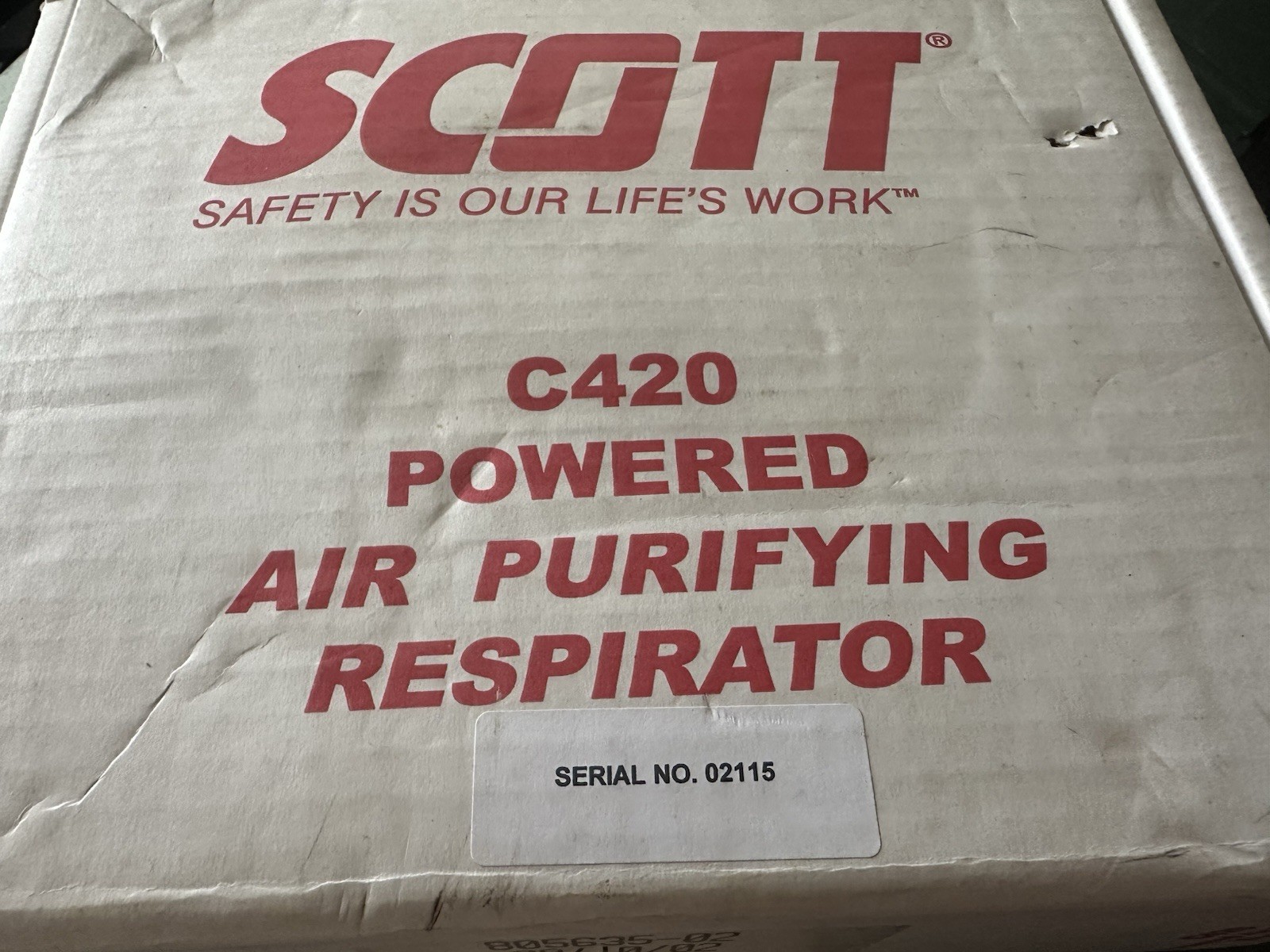 Scott C420 PAPR NOS Blower 805562-01 With Sealed Battery, Expired Filter
