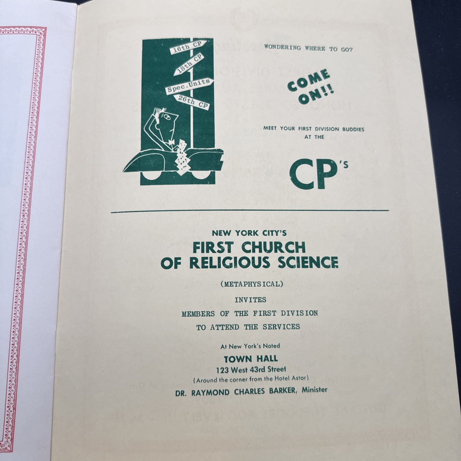 WWI 35th Annual Reunioin First 1st Infantry Division Big Red One 1953